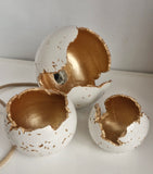 Concrete Sphere Wabi Sabi Lamp