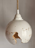 Concrete Sphere Wabi Sabi Lamp