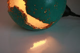Green Wabi Sabi Concrete Sphere Lamp | Concrete Light