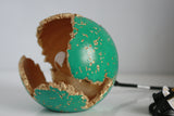 Green Wabi Sabi Concrete Sphere Lamp | Concrete Light