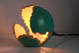 Green Wabi Sabi Concrete Sphere Lamp | Concrete Light