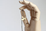 Delicate Heart-Moon-Stars Necklace - Kaiko Studio