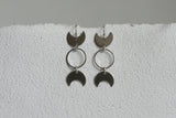 Moon Phase Earrings | Stainless Steel - Kaiko Studio
