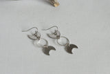 Moon Phase Earrings | Stainless Steel - Kaiko Studio