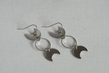Moon Phase Earrings | Stainless Steel - Kaiko Studio