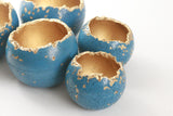 Dark Blue Concrete Decorative Sphere | LIMITED EDITION - Kaiko Studio