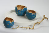 Dark Blue Concrete Decorative Sphere | LIMITED EDITION - Kaiko Studio