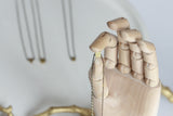 Delicate Geometric Brass Necklace - Kaiko Studio