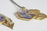 Cornflower Petal Confetti Necklace | Botanical Jewellery - Kaiko Studio