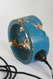 Blue Wabi Sabi Concrete ORB Table Lamp | Concrete Light - Kaiko Studio