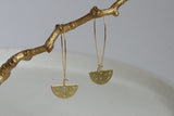 Brass Night-Sky Earrings | Stargazing - Kaiko Studio