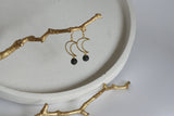 Lava Bead and Moon Earrings | Aromatherapy - Kaiko Studio