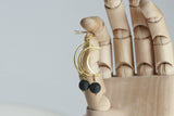 Lava Bead and Moon Earrings | Aromatherapy - Kaiko Studio