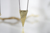 Night-Sky Brass Necklaces | Brass Triangle - Kaiko Studio
