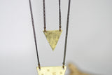 Night-Sky Brass Necklaces | Brass Triangle - Kaiko Studio