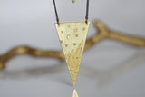 Night-Sky Brass Necklaces | Brass Triangle - Kaiko Studio