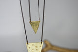 Night-Sky Brass Necklaces | Brass Triangle - Kaiko Studio