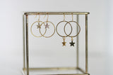 Delicate Moon & Star Earrings | Celestial - Kaiko Studio