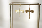 Delicate Brass Dragonfly Earrings | Spirituality - Kaiko Studio
