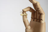 Delicate Brass Dragonfly Earrings | Spirituality - Kaiko Studio