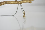 Delicate Brass Deer Necklace | Phoenix Deer - Kaiko Studio