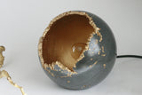 Charcoal Concrete Sphere Table Lamp with Edison Bulb | Concrete Light - Kaiko Studio