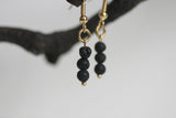 Lava Bead Earrings | Aromatherapy - Kaiko Studio
