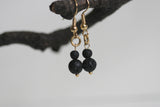 Lava Bead Earrings | Aromatherapy - Kaiko Studio