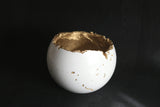 White Concrete Decorative Sphere | Concrete Planter - Kaiko Studio