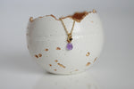 Dainty Crystal Necklace | Amethyst