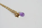 Dainty Crystal Necklace | Amethyst