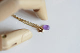 Dainty Crystal Necklace | Amethyst
