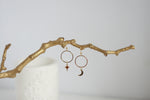 Moon & North Star Earrings | Celestial