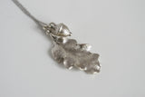 Oak Leaf & Acorn Necklace  | Silver Plated