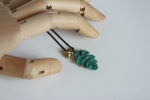 Patina Leaf & Brass Acorn Necklace | Nature Jewellery