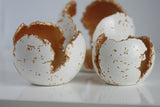 White Concrete Wabi Sabi Sphere | Rugged Edge - Kaiko Studio