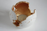 White Concrete Wabi Sabi Sphere | Rugged Edge - Kaiko Studio