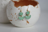 Enamel & Gold Earrings - Kaiko Studio