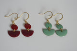 Enamel & Gold Earrings - Kaiko Studio