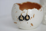 Black Disc & Gold Leaf Jewellery | Monad - Kaiko Studio