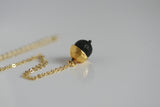 Acorn Lava Necklace | Aromatherapy Jewellery - Kaiko Studio