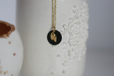 Black Disc & Gold Leaf Jewellery | Monad - Kaiko Studio
