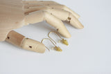 Delicate Pine Cone Earrings | Brass
