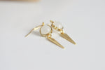 Selenite & Triangle Earrings | Crystal Jewellery