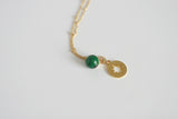 Malachite Crystal and North Star Necklace