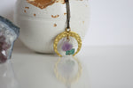 Amethyst and Apatite Crystal Necklace