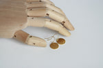 Textured Gold Disc Earrings