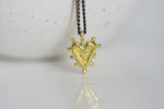 Delicate Brass Heart Necklace | Love