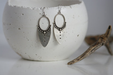 "Free Spirit" Statement Earrings | Silver Plated