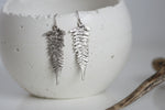 Statement Fern Earrings | Silver Plated